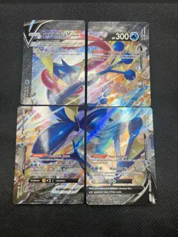 Pokemon TCG Greninja V-Union Holo Card Set of 4 SWSH Promo Cards SWSH155-158 - Image 1