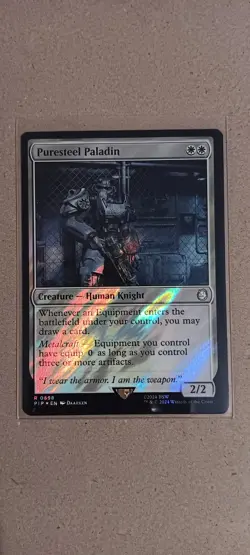 Puresteel Paladin (Surge Foil) MTG Universes Beyond: Fallout, English Foil NM - Image 1