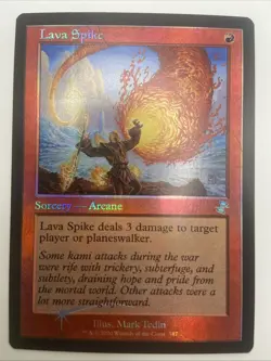 MTG FOIL Lava Spike Retro Frame - Time Spiral Remastered #347-NM - Image 1