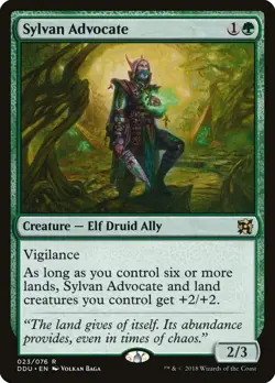 Sylvan Advocate [Duel Decks: Elves vs. Inventors] Near Mint - Image 1