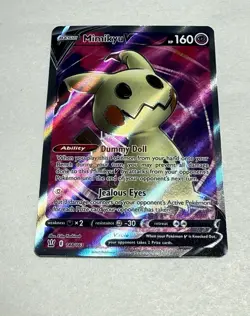 Pokemon TCG Mimikyu V Full Art Holo Ultra Rare 148/163 Battle Styles LP - Image 1