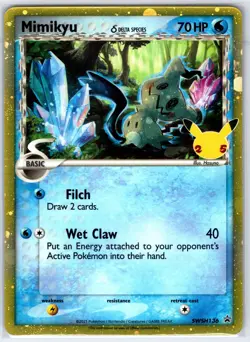 Mimikyu (Delta Species) SWSH136 Holo Promo Sword & Shield Promo Pokemon Holo NM - Image 1