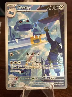 Metang 094/086 Illustration Rare - ME04: Chaos Rising Pokemon NM - Image 1