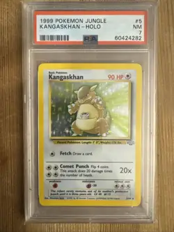 Kangaskhan - 5/64 - Pokemon Jungle Unlimited Holo Rare Card WOTC PSA 7 - Image 1