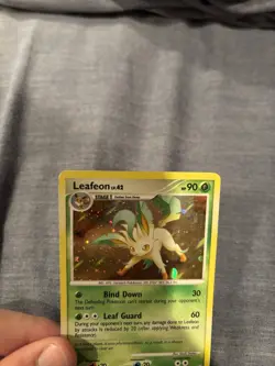 Nintendo Pokemon Leafeon DP Promos DPBP158 Holo Promo Stage 1 90 HP Eng (2008) - Image 3