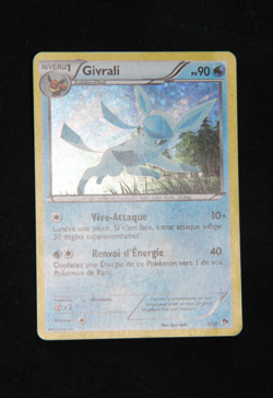 Pokemon "Givrali / Glaceon" 4/12 *Holo* McDonald's 2013 - French - Played - Image 3