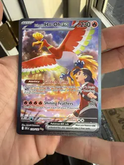 Pokemon TCG Ethan's Ho-Oh EX SIR Destined Rivals - Image 1