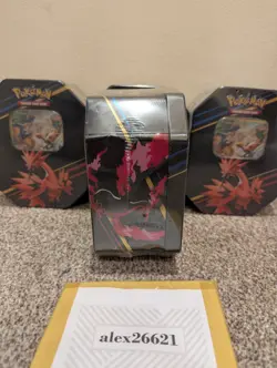 POKEMON TCG: Crown Zenith Tin (4 boosters) Galarian Zaptos Tin Brand New Sealed - Image 5