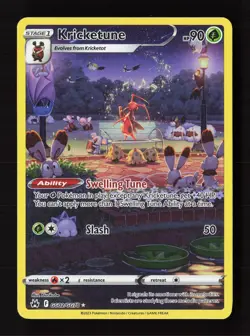 Kricketune GG02/GG70 Holo Crown Zenith Galarian Gallery Pokemon NM - Image 1
