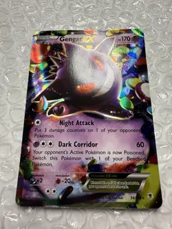 Gengar EX 34/119 XY-Phantom Forces Holo Pokemon Card NM#5 - Image 3