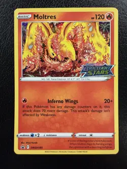 Pokemon TCG Moltres SWSH185 Holo Promo NM - Image 1