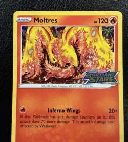 Pokemon TCG Moltres SWSH185 Holo Promo NM - Image 2