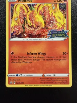 Pokemon TCG Moltres SWSH185 Holo Promo NM - Image 3