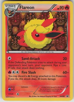 Pokemon TCG Flareon Promo Black and White Promos BW88 - Image 1