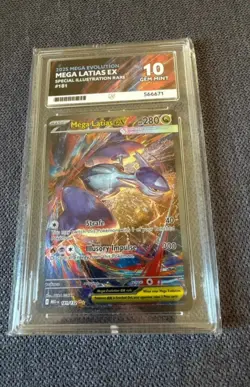 Pokemon TCG | Mega Latias ex | Ace 10 | 181/132 | SIR |PERFECT SUBGRADES - Image 1