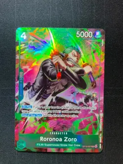 One Piece TCG Roronoa Zoro (TR) (OP13-037) - Adventure on Kami's Island #2 NM - Image 1