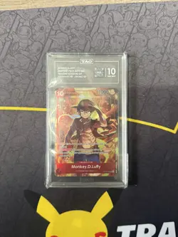 2024 ONE PIECE PROMOS TREASURE BOOSTERS SET MONKEY.D.LUFFY 006 TAG 10 GEM MINT - Image 1