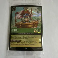Disney Lorcana TCG Stitch - Alien Buccaneer 8/P2 EN 6 PROMO Sealed - Image 1
