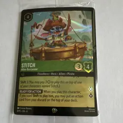 Disney Lorcana TCG Stitch - Alien Buccaneer 8/P2 EN 6 PROMO Sealed - Image 3
