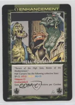 1995 Spawn - Power Cardz Trading Card Game Enhancement Hell Corsairs #181 - Image 1