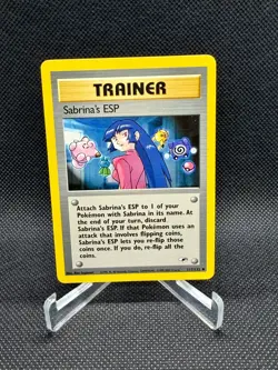 Pokemon Sabrina's ESP 117/132 Gym Heroes Unlimited Vintage Trainer Card NM - Image 1