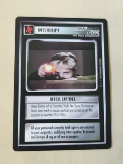 Star Trek Alternate Universe CCG Card Rescue Captives - Image 1