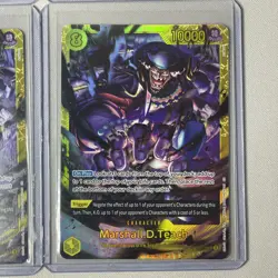 One Piece OP16 The Time of Battle - Marshall.D.Teach SEC #119 - 4 Card Playset - Image 4