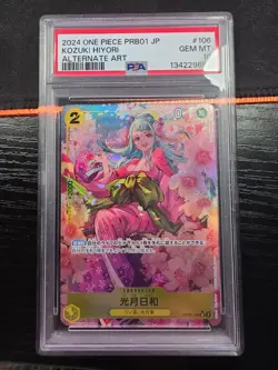 PSA 10 Kozuki Hiyori Alt Art OP06-106 PRB01 One Piece Card Japanese - Image 1