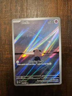 Pokemon TCG Cleffa Obsidian Flames Illustration Rare Card 202/197 NM Condition - Image 1