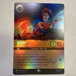 Woody - Waiting for a Friend - EPIC 205/204 - Lorcana Wilds Unknown Card - NM - Image 1