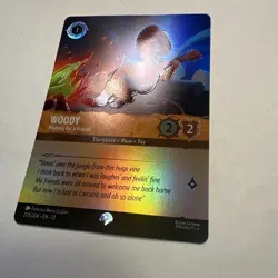Woody - Waiting for a Friend - EPIC 205/204 - Lorcana Wilds Unknown Card - NM - Image 2