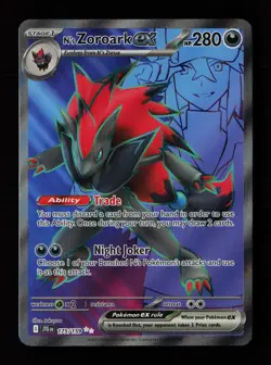 N's Zoroark ex 175/159 Ultra Rare Journey Together Pokemon Cards - Image 1