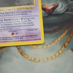 Gastly Shadowless 50/102 Pokemon Base Set Played Single Card WOTC 1999 TCG - Image 3