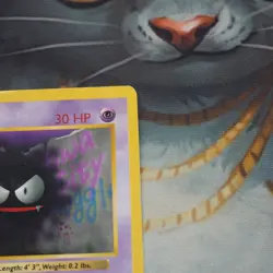 Gastly Shadowless 50/102 Pokemon Base Set Played Single Card WOTC 1999 TCG - Image 4