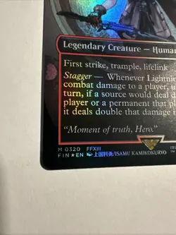 Lightning, Army of One (Borderless) - FIN #320 - Foil - Final Fantasy - MTG - Image 3