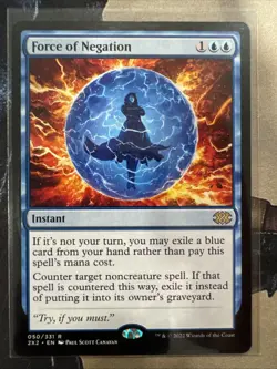 MTG Force of Negation Double Masters 2022 Near Mint Free Shipping - Image 1