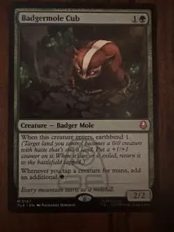 Badgermole Cub MTG Magic The Gathering Avatar (0167) NM - Image 2