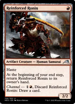 Reinforced Ronin U Kamigawa: Neon Dynasty 158 Magic The Gathering - Image 1