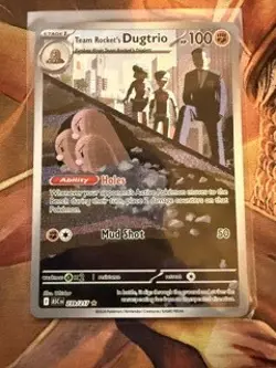 Team Rocket's Dugtrio 239/217 Illustration Rare Ascended Heroes Pokemon NM - Image 1