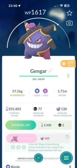 !!!Pokemon GO Halloween Gengar von 2020 Lucky - Image 1