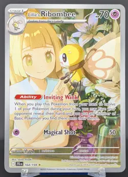 Pokemon Lillie's Ribombee #164/159 English Journey Together Illustration Rare - Image 1