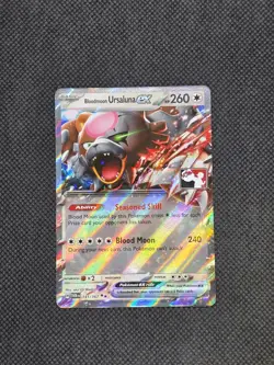 Bloodmoon Ursaluna EX 141/167 Prize Pack Series 6/7 Play Stamped Pokemon - Image 1