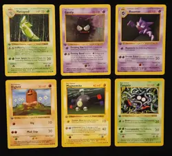 1st Edition Base Set Shadowless Lot Of 6 Pokemon 1999 WOTC - Image 1