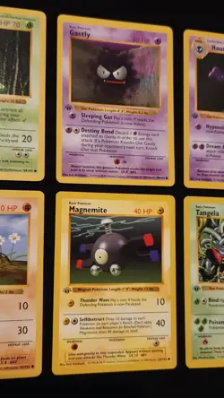 1st Edition Base Set Shadowless Lot Of 6 Pokemon 1999 WOTC - Image 3