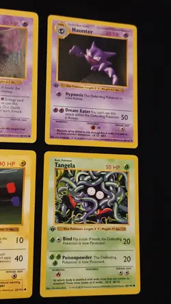 1st Edition Base Set Shadowless Lot Of 6 Pokemon 1999 WOTC - Image 4