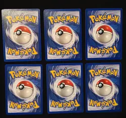 1st Edition Base Set Shadowless Lot Of 6 Pokemon 1999 WOTC - Image 5