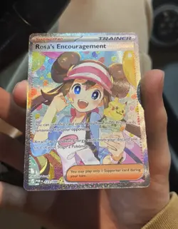 Pokemon TCG Rosas Encouragement 123/088 Trainer-supporter Full Art Fresh Mint - Image 1