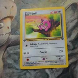 Jigglypuff 1st Edition 54/64 Pokemon Jungle DAMAGED Single Card TCG - Image 1