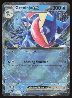 Greninja ex 41/142 Double Rare Stellar Crown Pokemon Near Mint - Image 1