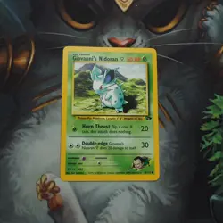Giovanni's Nidoran 75/132 Pokemon Gym Challenge Played Single Card TCG WOTC - Image 1